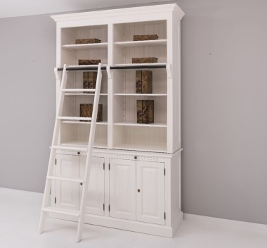 Bookcase with 4 doors BAS + double shelf SUP