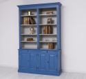 Bookcase with 4 doors BAS + double shelf SUP