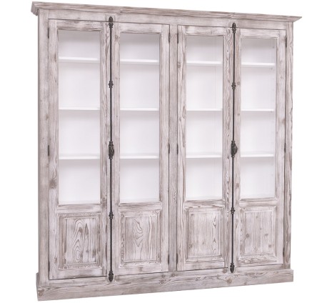 Double display case with 4 doors, with Cremone