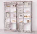 Double display case with 4 doors, with Cremone