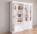 Double display case with 4 doors, with Cremone