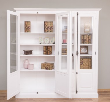 Double display case with 4 doors, with Cremone