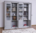 Double display case with 4 doors, with Cremone