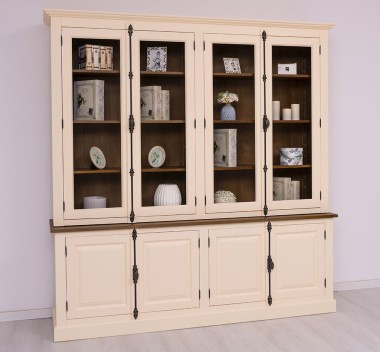 4-door sideboard with Cremone BAS + 4 large glass doors with Cremone SUP