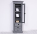 Wardrobe with 1 glass door, 3 drawers, Directoire Collection