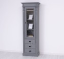 Wardrobe with 1 glass door, 3 drawers, Directoire Collection