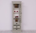 Wardrobe with 1 glass door, 3 drawers, Directoire Collection