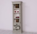 Wardrobe with 1 glass door, 3 drawers, Directoire Collection