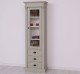 Wardrobe with 1 glass door, 3 drawers, Directoire Collection