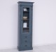 Wardrobe with 1 glass door, 3 drawers, Directoire Collection