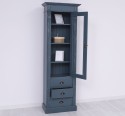 Wardrobe with 1 glass door, 3 drawers, Directoire Collection