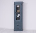 Wardrobe with 1 glass door, 3 drawers, Directoire Collection