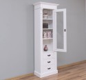 Wardrobe with 1 glass door, 3 drawers, Directoire Collection