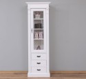 Wardrobe with 1 glass door, 3 drawers, Directoire Collection