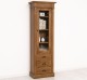 Wardrobe with 1 glass door, 3 drawers, Directoire Collection