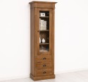 Wardrobe with 1 glass door, 3 drawers, Directoire Collection