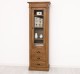 Wardrobe with 1 glass door, 3 drawers, Directoire Collection