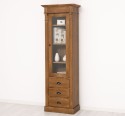 Wardrobe with 1 glass door, 3 drawers, Directoire Collection