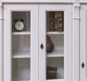 Bookcase with 2 doors + 2 glass doors and 2 drawers