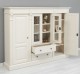 Bookcase with 2 doors + 2 glass doors and 2 drawers