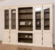 Large bookcase with 4 doors and Cremone, open middle BAS + 4 glass doors, and open middle SUP