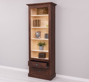 Bookcase with 2 drawers, open shelf