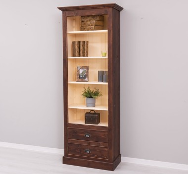 Bookcase with 2 drawers, open shelf