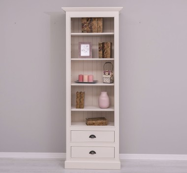 Bookcase with 2 drawers, open shelf