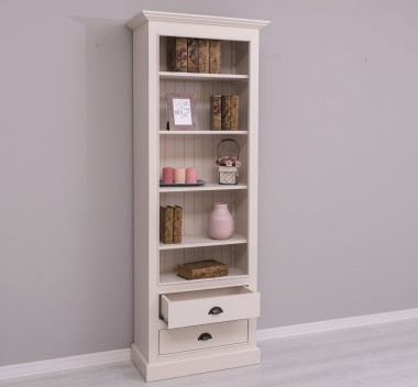 Bookcase with 2 drawers, open shelf