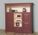 Bookcase with 2 doors, 1 drawer, open shelves