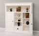 Bookcase with 2 doors, 1 drawer, open shelves