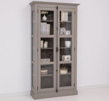 Glass display case, 2 doors with Cremone