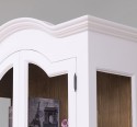 Showcase with 2 doors BAS + 2 glass doors, arched cornice SUP