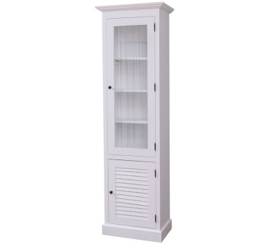 Narrow display case, 1 door + 1 glass door, Shutter Collection