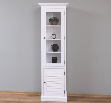 Narrow display case, 1 door + 1 glass door, Shutter Collection