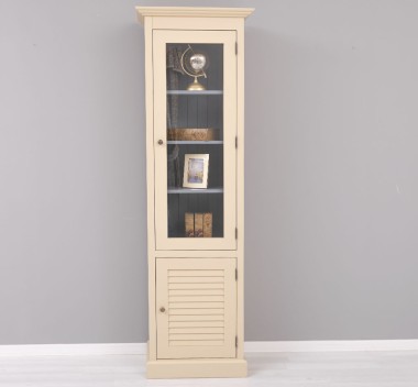 Narrow display case, 1 door + 1 glass door, Shutter Collection