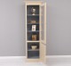 Narrow display case, 1 door + 1 glass door, Shutter Collection