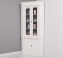 Corner display case, 2 BAS doors + 2 SUP glass doors, Directoire Collection