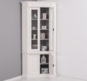 Corner display case, 2 BAS doors + 2 SUP glass doors, Directoire Collection