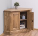 Corner sideboard, 2 doors, oak top, BAS, Directoire Collection