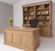 Office desk, closed back directoire collection, oak - Color_P061 - LACQUERED