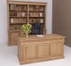 Office desk, closed back directoire collection, oak - Color_P061 - LACQUERED