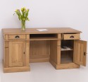 Office desk, closed back directoire collection, oak - Color_P061 - LACQUERED