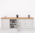 Large 4-door sideboard, oak top, BAS, Diectoire Collection