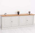 Large 4-door sideboard, oak top, BAS, Diectoire Collection