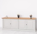 Large 4-door sideboard, oak top, BAS, Diectoire Collection