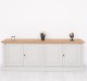 Large 4-door sideboard, oak top, BAS, Diectoire Collection