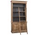 2-door BAS Bookcase + SUP open display case, Directoire Collection