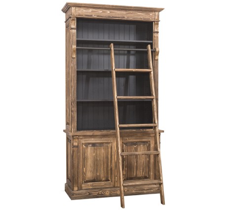 2-door BAS Bookcase + SUP open display case, Directoire Collection