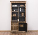 2-door BAS Bookcase + SUP open display case, Directoire Collection